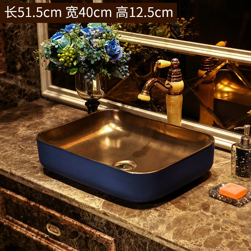 Gold Jingdezhen Bathroom ceramic sink wash basin Porcelain Counter ceramic Top Wash Basin bathroom sink
Gold Jingdezhen Bathroom ceramic sink wash basin Porcelain Counter ceramic Top Wash Basin bathroom sink
