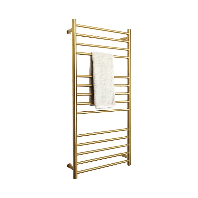 Electric heating towel rack 304 stainless steel bathroom gold heating towel rack wholesale
Electric heating towel rack 304 stainless steel bathroom gold heating towel rack wholesale