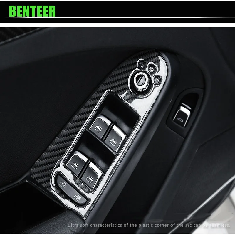 4Pcs Real Carbon Fiber Car Window Lifter Decoration For Audi Sline A4 Can Only Fit Left Hand Drive
4Pcs Real Carbon Fiber Car Window Lifter Decoration For Audi Sline A4 Can Only Fit Left Hand Drive