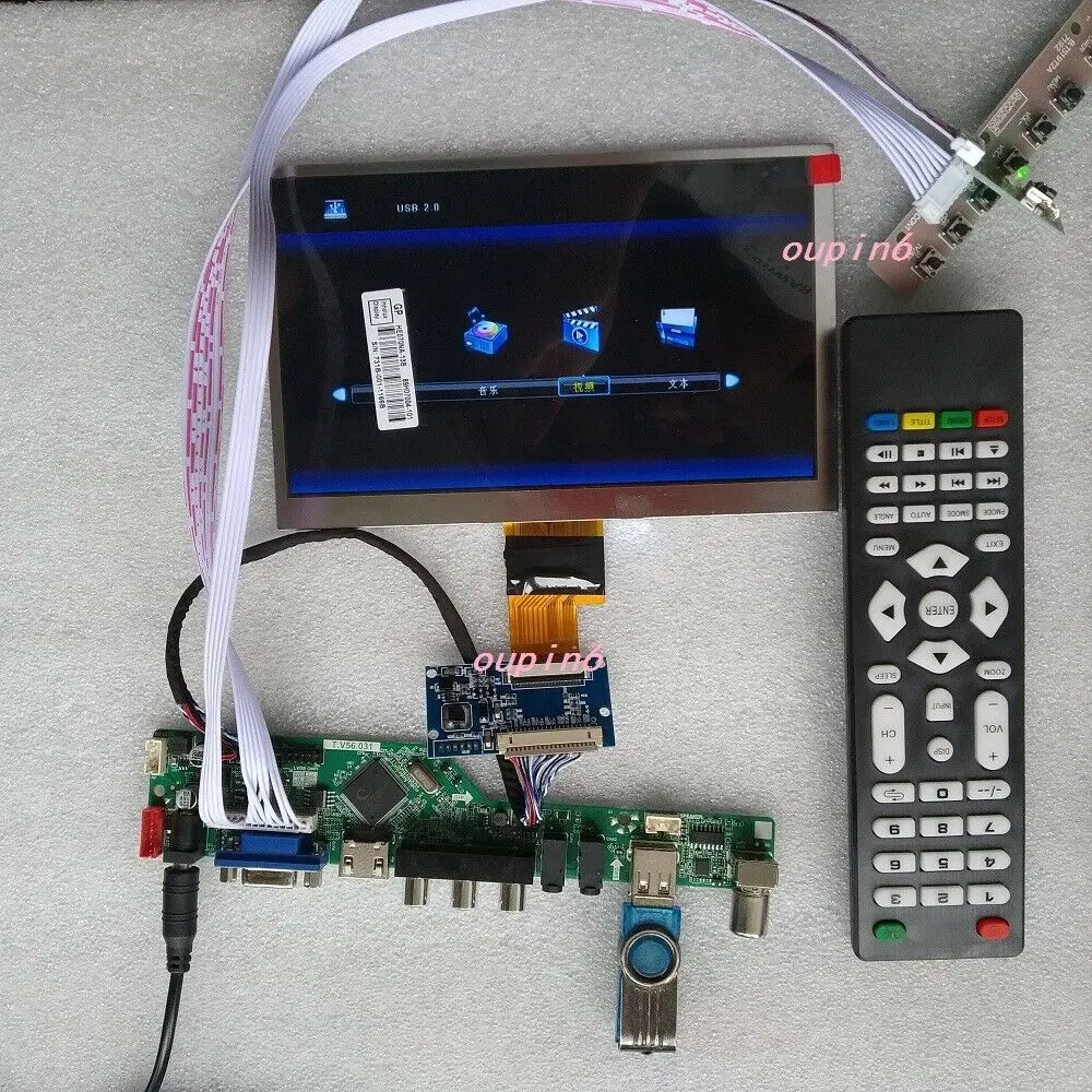 Комплект платы контроллера ЖК-телевизора VGA CVBS + ЖК-панель 7 дюймов 1024X600 EJ070NA-13B
Комплект платы контроллера ЖК-телевизора VGA CVBS + ЖК-панель 7 дюймов 1024X600 EJ070NA-13B
