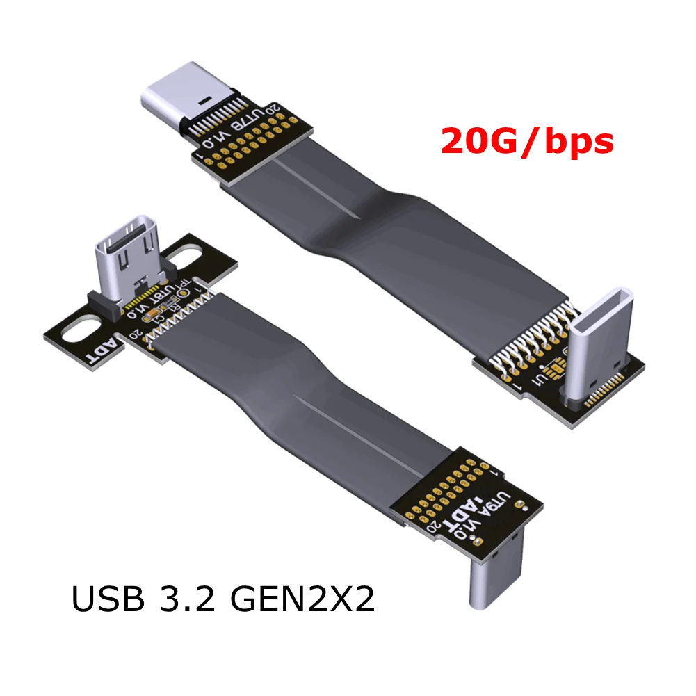 FFC USB 3.2 Type-C Extension Flat Ribbon Cable 90 FPV Slim Soft flexible FPC charge Brushless Handheld Gimbal monitor 20G/bps
FFC USB 3.2 Type-C Extension Flat Ribbon Cable 90 FPV Slim Soft flexible FPC charge Brushless Handheld Gimbal monitor 20G/bps