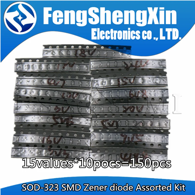 15values * 10pcs =150pcs SOD-323 0805 0.25W 3V-24V SMD Zener diode Assorted Kit
15values * 10pcs =150pcs SOD-323 0805 0.25W 3V-24V SMD Zener diode Assorted Kit
