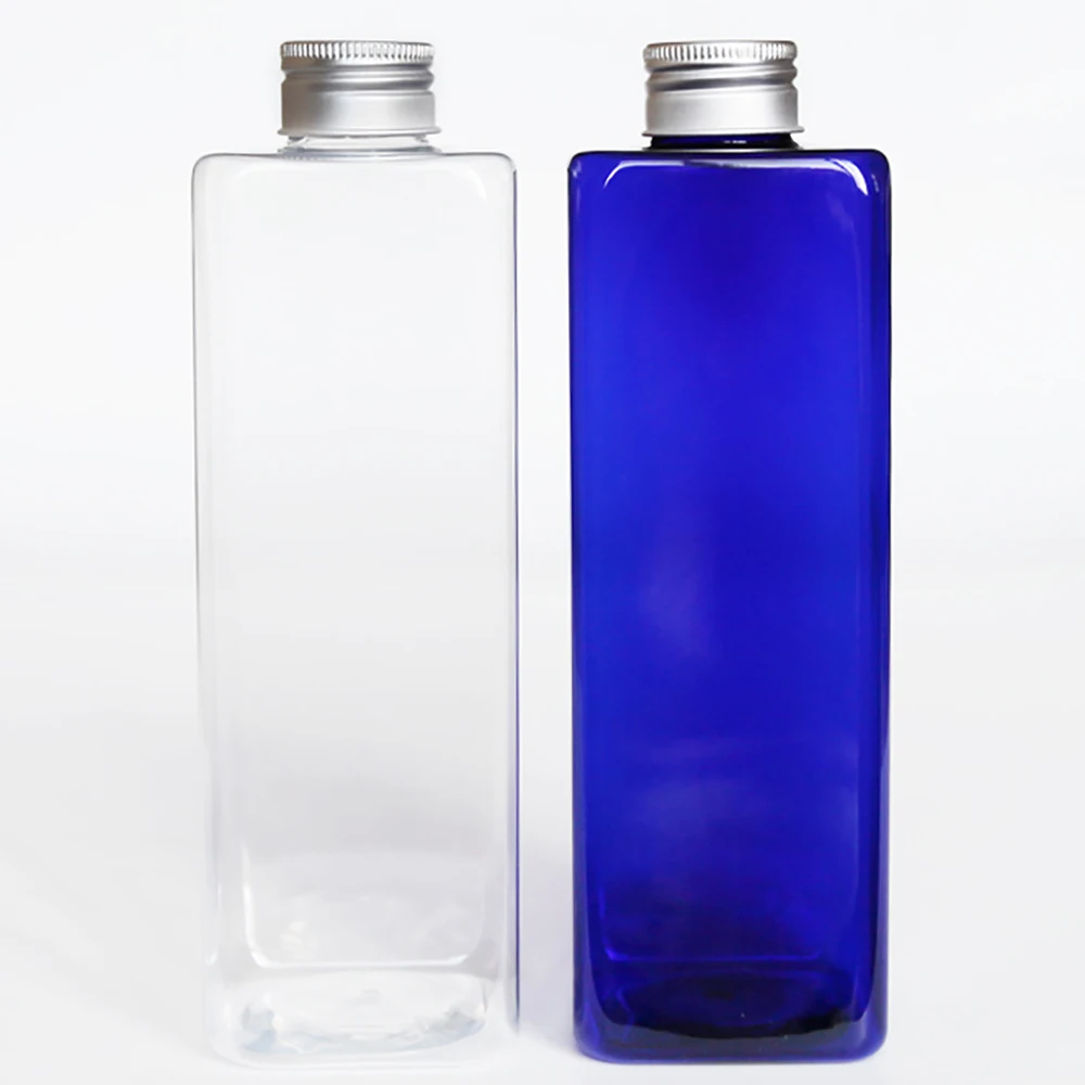 Square 500ml empty liquid plastic bottles with aluminum lid shampoo pet containers
Square 500ml empty liquid plastic bottles with aluminum lid shampoo pet containers