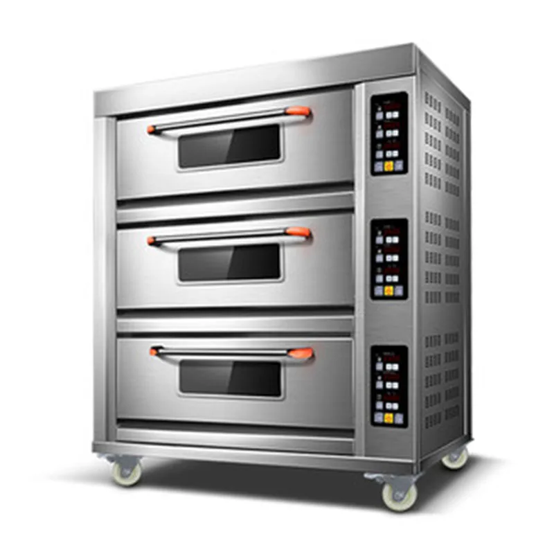 Three-layer electric oven Large Bread Oven Three-layer large-capacity cake oven Fully automatic multi-function baking machine
Three-layer electric oven Large Bread Oven Three-layer large-capacity cake oven Fully automatic multi-function baking machine