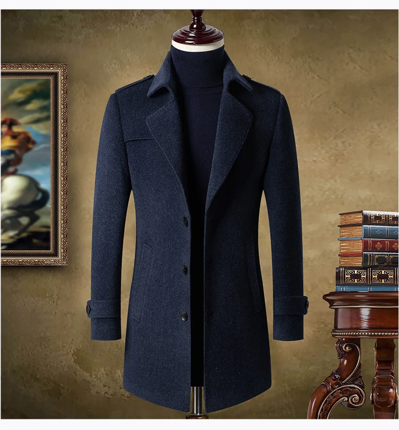 2022 new arrival winter Men's High quality jacket winter wool trench coat men Fashion Woolen Coat, Mens wool overcoat size M-3XL
2022 new arrival winter Men's High quality jacket winter wool trench coat men Fashion Woolen Coat, Mens wool overcoat size M-3XL