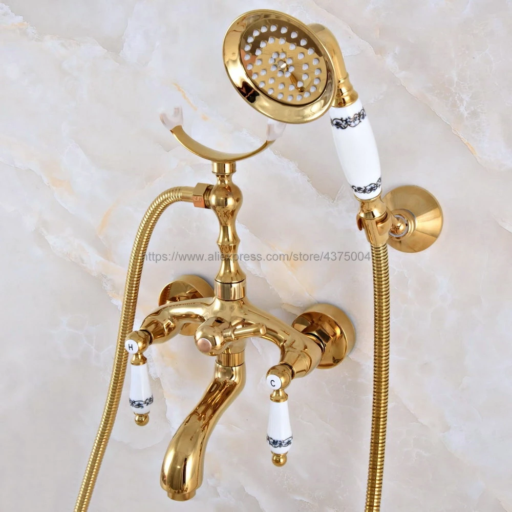Bathtub Faucets Wall Mounted Gold Color Brass Bathtub Faucet With Hand Shower Bathroom Bath Shower Faucets Nna958
Bathtub Faucets Wall Mounted Gold Color Brass Bathtub Faucet With Hand Shower Bathroom Bath Shower Faucets Nna958