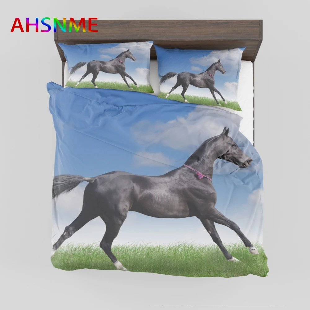 AHSNME Grass Horse Bedding Set Black Horse Duvet Cover Sets Customize Europe Size King Queen for Double Bed Adults Bedlinens
AHSNME Grass Horse Bedding Set Black Horse Duvet Cover Sets Customize Europe Size King Queen for Double Bed Adults Bedlinens