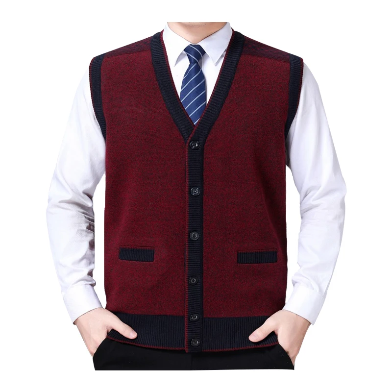 Business Men Vest Wool Autumn Winter Sleeveless Sweater V-neck Patchwork Soft Clothes Knitted Casual Male Sweater Drop Shipping
Business Men Vest Wool Autumn Winter Sleeveless Sweater V-neck Patchwork Soft Clothes Knitted Casual Male Sweater Drop Shipping