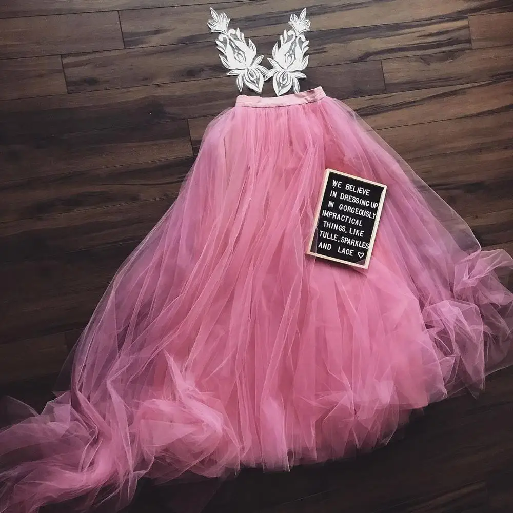 2020 Pink Tulle Skirts Custom Made Zippper Waist Elastic Waist Long Wome Maxi Skirt Girls Tutu Party Prom Wear
2020 Pink Tulle Skirts Custom Made Zippper Waist Elastic Waist Long Wome Maxi Skirt Girls Tutu Party Prom Wear