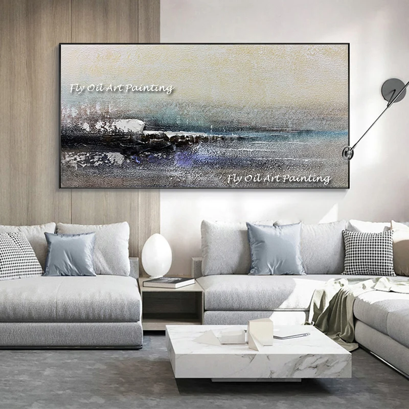 Dark Grey 100% Handmade Sea Landscape Painting Texture Abstract Ocean Large Wall Art Canvas Modern Oil Paintings As A Gift
Dark Grey 100% Handmade Sea Landscape Painting Texture Abstract Ocean Large Wall Art Canvas Modern Oil Paintings As A Gift