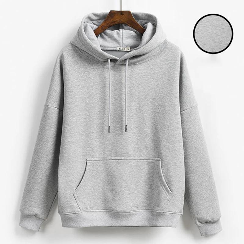 Women's and Men's Hooded Top Spring and Autumn Long Sleeve Top for Couple Pure Color Hedging Casual Comfortable Loose Top
Women's and Men's Hooded Top Spring and Autumn Long Sleeve Top for Couple Pure Color Hedging Casual Comfortable Loose Top