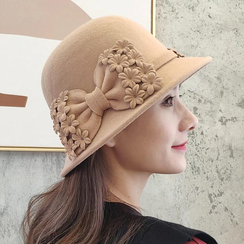 Woman Autumn And Winter Party Formal Hat England Fashion Elengant Irregular 100% Wool Felt Hat
Woman Autumn And Winter Party Formal Hat England Fashion Elengant Irregular 100% Wool Felt Hat