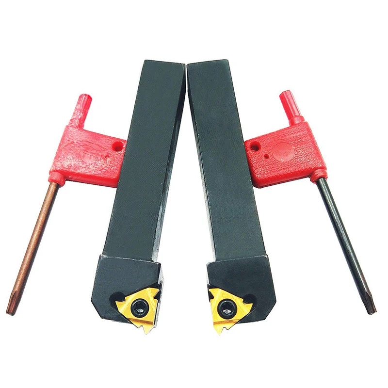 5/8" 2pcs Lathe Carbide Indexable Threading Turning Tool Holder SER L1616H16 16ERIR AG60 BP010 Indexable Carbide Turning Insert
5/8" 2pcs Lathe Carbide Indexable Threading Turning Tool Holder SER L1616H16 16ERIR AG60 BP010 Indexable Carbide Turning Insert