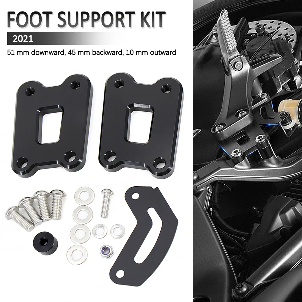 2021 Motorcycle Accessories Rear Pedal Lowering Kit EVO Passenger Footrests Supports Kit Fits For YAMAHA MT09 FZ09 MT 09
2021 Motorcycle Accessories Rear Pedal Lowering Kit EVO Passenger Footrests Supports Kit Fits For YAMAHA MT09 FZ09 MT 09