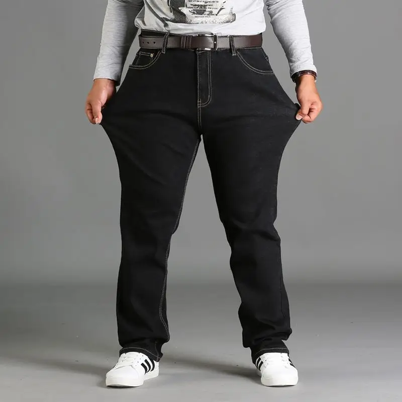 Plus Size 40 42 44 46 Men's Black Jeans 2020 New Classic Business Casual Elastic Force Loose Denim Trousers Brand Pants Male
Plus Size 40 42 44 46 Men's Black Jeans 2020 New Classic Business Casual Elastic Force Loose Denim Trousers Brand Pants Male