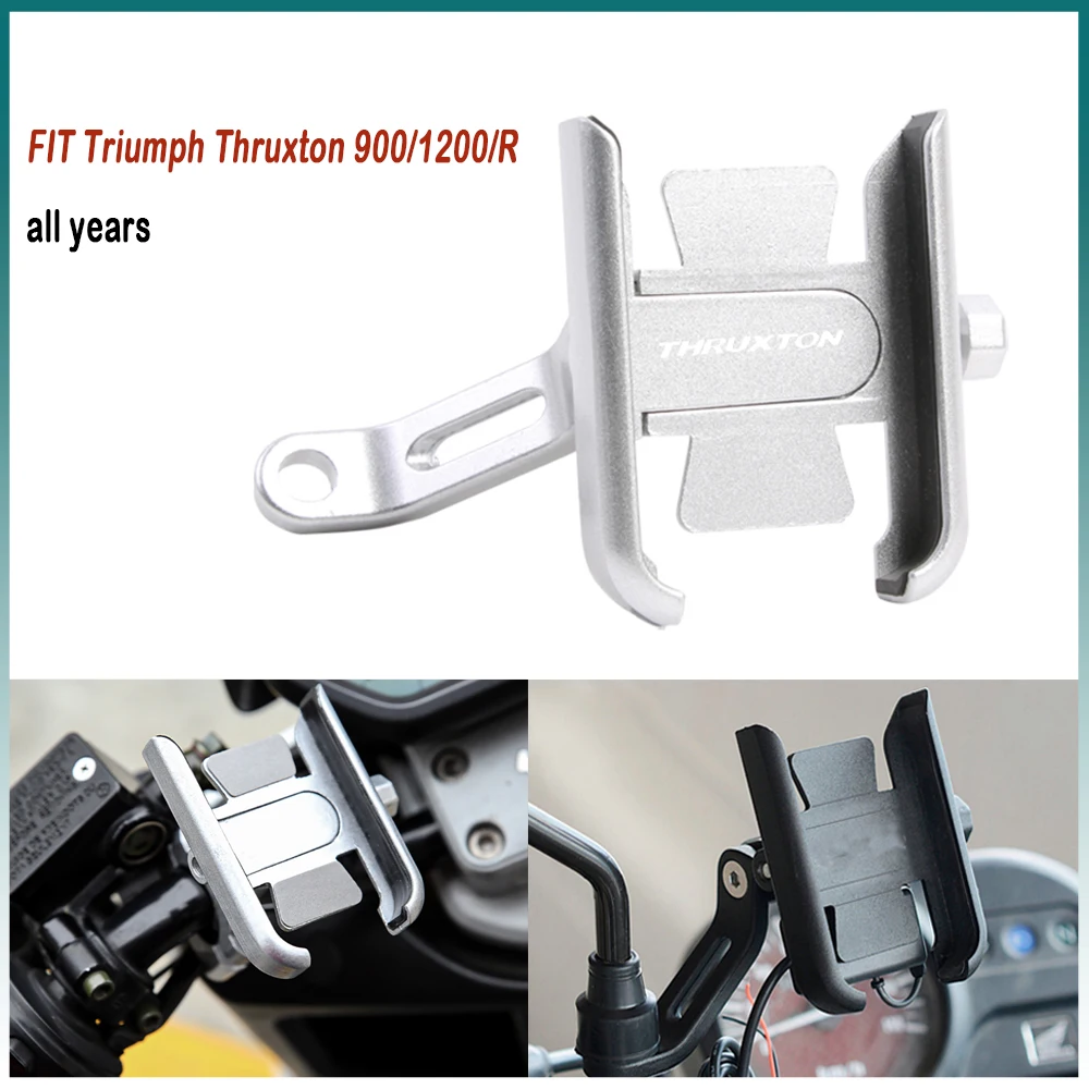 For FIT Thruxton 900/1200/R Handlebar Mobile Phone Holder GPS stand bracket Motorcycle accessories
For FIT Thruxton 900/1200/R Handlebar Mobile Phone Holder GPS stand bracket Motorcycle accessories