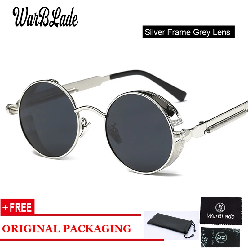 WarBLade 2019 New Hot Round Metal Sunglasses Steampunk Men Women Fashion Glasses Brand Designer Retro Vintage Sunglasses UV400
WarBLade 2019 New Hot Round Metal Sunglasses Steampunk Men Women Fashion Glasses Brand Designer Retro Vintage Sunglasses UV400