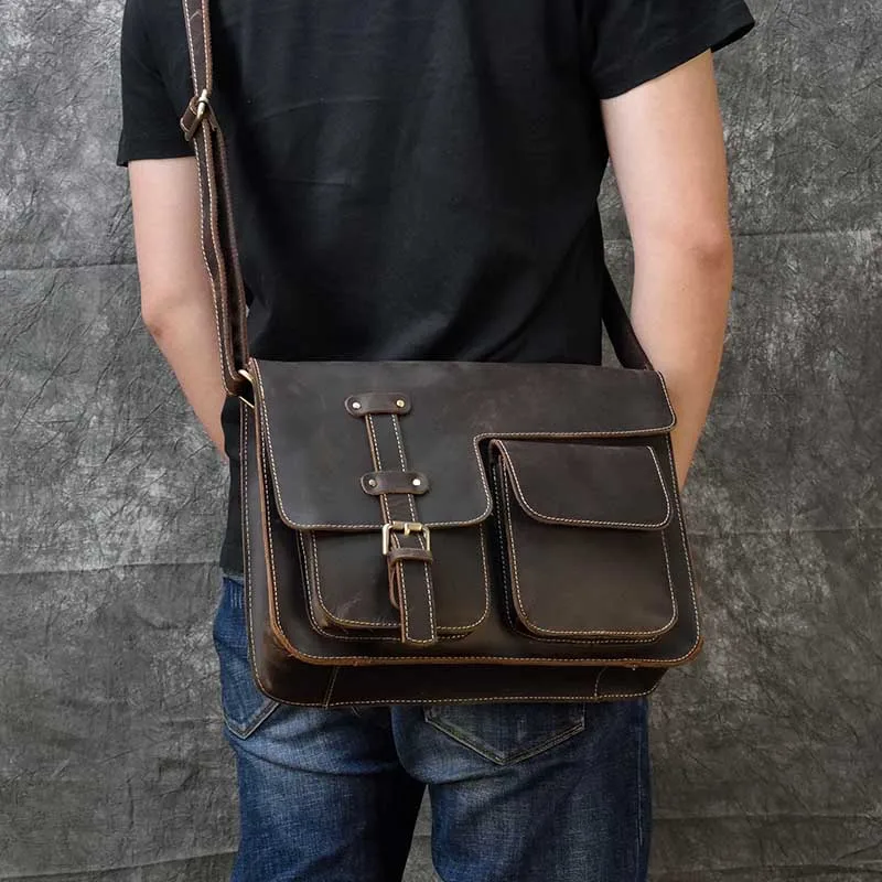 Vintage Multifunction Crazy horse leather men shoulder bags A4 business laptop bags high quality casual messenger crossbody bag
Vintage Multifunction Crazy horse leather men shoulder bags A4 business laptop bags high quality casual messenger crossbody bag