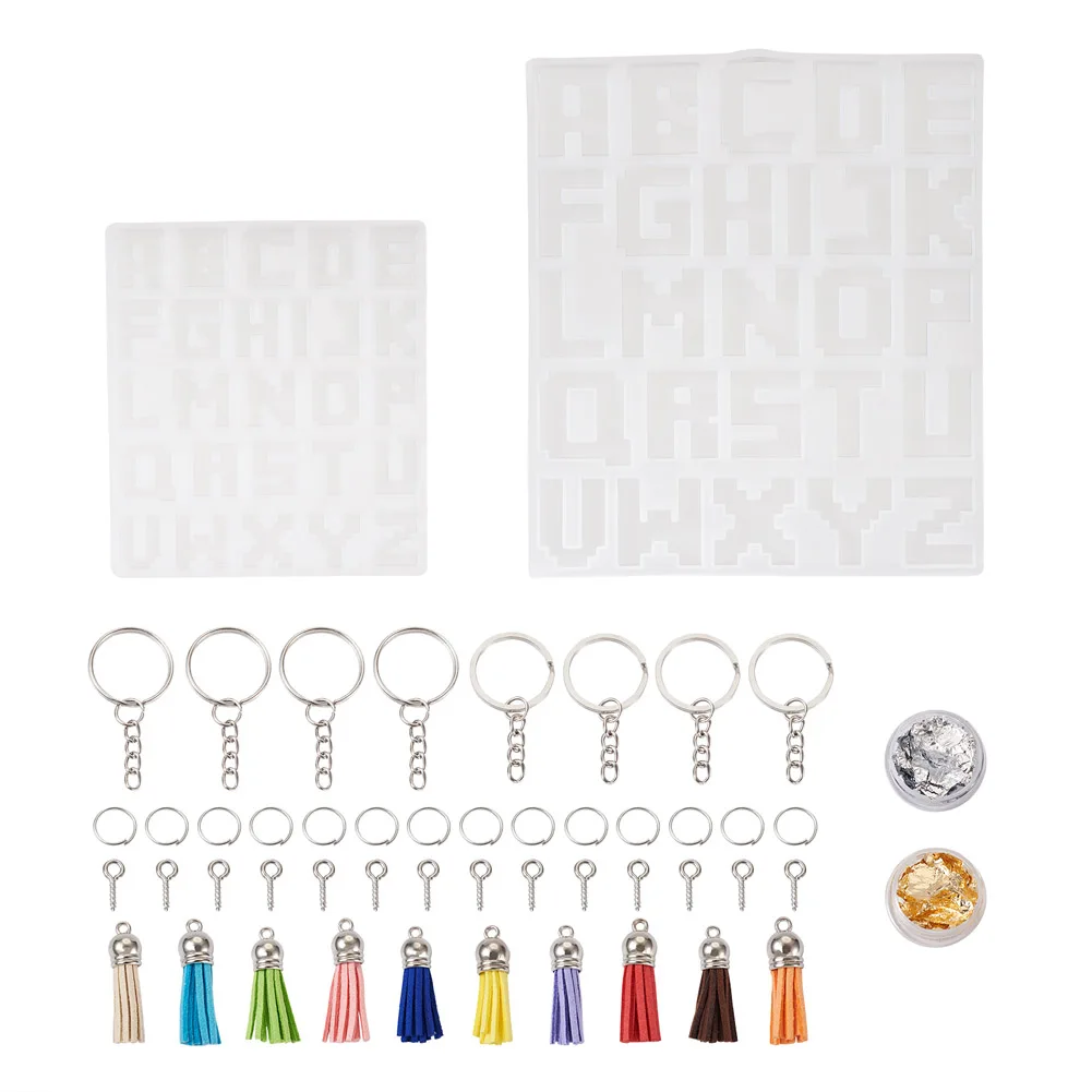 2 Pcs Aalphabet Silicone Molds Pendants Mold Findings For DIY Necklaces Keychain Epoxy Resin Jewelry Making Decoration Crafts
2 Pcs Aalphabet Silicone Molds Pendants Mold Findings For DIY Necklaces Keychain Epoxy Resin Jewelry Making Decoration Crafts