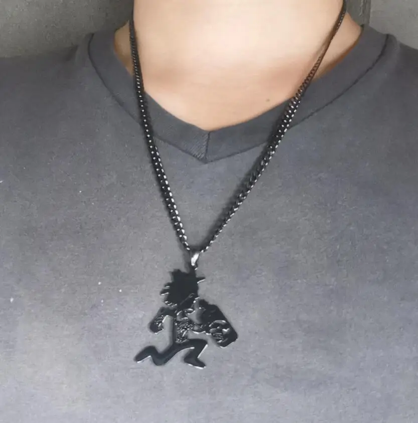 Black ICP Jeckel Brothers Hatchet Man Charms Pendant Mens Necklace Juggalette Jewelry Stainless Steel Chain 5mm 24
Black ICP Jeckel Brothers Hatchet Man Charms Pendant Mens Necklace Juggalette Jewelry Stainless Steel Chain 5mm 24