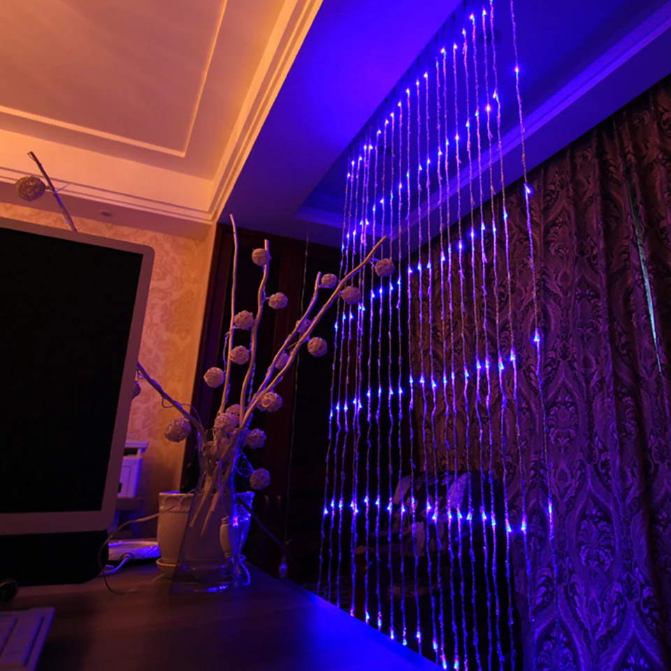 LED Waterfall Curtain Icicle LED String Light Meteor Shower Rain Fairy String Garland Wedding Christmas Background Decor Light
LED Waterfall Curtain Icicle LED String Light Meteor Shower Rain Fairy String Garland Wedding Christmas Background Decor Light
