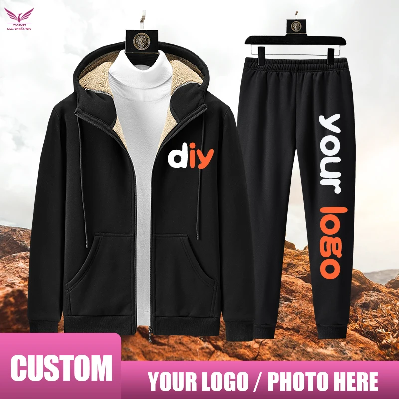 custom logo Men Lamb cashmere Sets print photo woman Winter Cashmere Sweatshirt Male Hooded Warm Jackets
custom logo Men Lamb cashmere Sets print photo woman Winter Cashmere Sweatshirt Male Hooded Warm Jackets