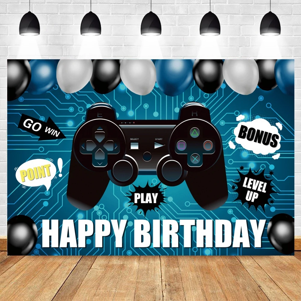 Video Game Boy Happy Birthday Backdrop Game on Birthday Party Backdrop Banner Level up Gaming Theme Party Background Photo Props
Video Game Boy Happy Birthday Backdrop Game on Birthday Party Backdrop Banner Level up Gaming Theme Party Background Photo Props
