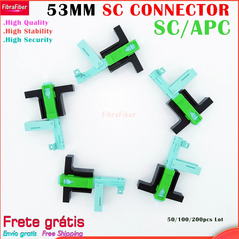 High Quality 53MM SC APC SM Single-Mode Optical Connector FTTH Tool Cold Connector Tool SC UPC Fiber Optic Fast Connnector
High Quality 53MM SC APC SM Single-Mode Optical Connector FTTH Tool Cold Connector Tool SC UPC Fiber Optic Fast Connnector