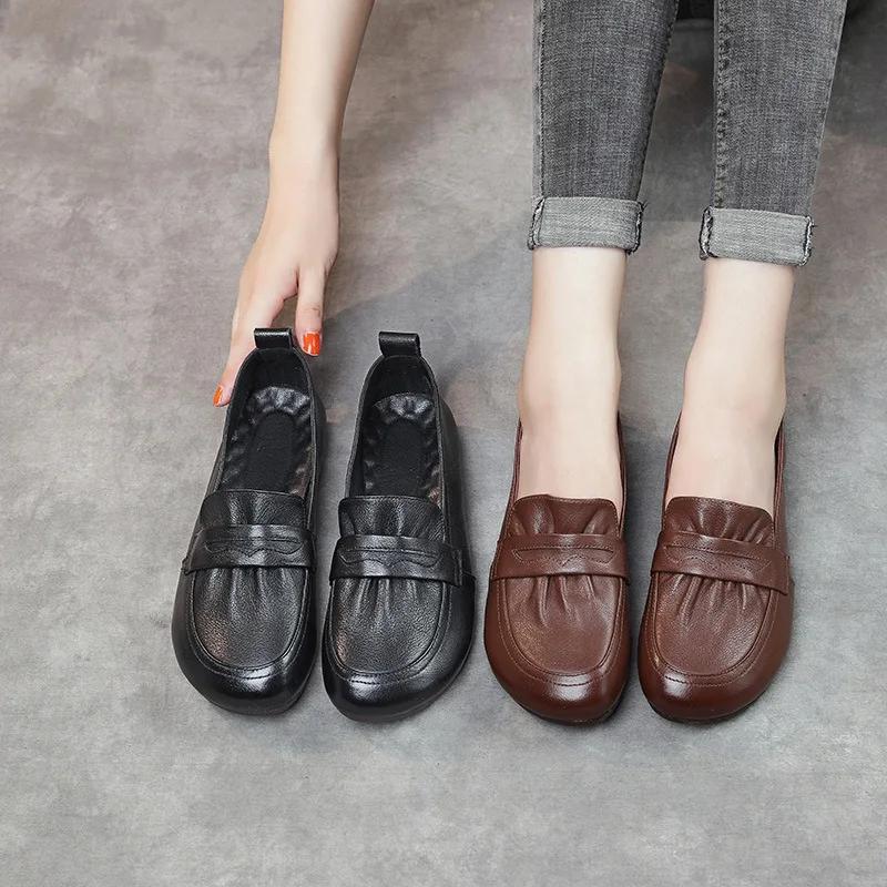 Ethnic Style 2021 New Fashion Genuine Leather Handmade Women Shoes Comfortable Casual Flat Shoes Woman Loafers Women Flats
Ethnic Style 2021 New Fashion Genuine Leather Handmade Women Shoes Comfortable Casual Flat Shoes Woman Loafers Women Flats