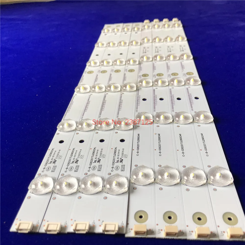 New 8PCS LED Backlight Strip IC-B-0262201TLQ39D034L IC-B-0262201TLQ39D034R For LED39C600J LE39M08 LE39D39 40E5500F
New 8PCS LED Backlight Strip IC-B-0262201TLQ39D034L IC-B-0262201TLQ39D034R For LED39C600J LE39M08 LE39D39 40E5500F