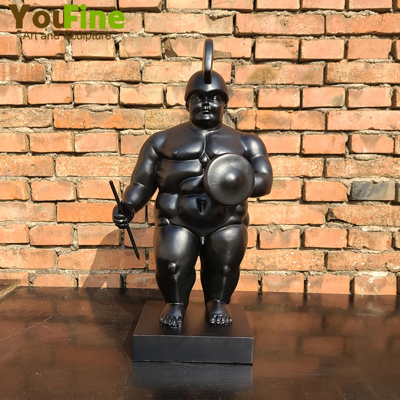 Fat Roman Soldier Statue Famous Fat Soldier Holding A Shield Sculpture 22" Abstract Nude Soldier Warrior Statue For Home Decor
Fat Roman Soldier Statue Famous Fat Soldier Holding A Shield Sculpture 22" Abstract Nude Soldier Warrior Statue For Home Decor