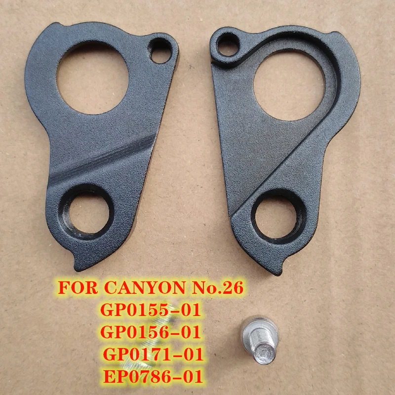 2pc CNC Bicycle derailleur hanger For CANYON No.26 Torque AL GP0155-01 EP0786-01 Sender CF Spectral Nerve MECH dropout With SRAM
2pc CNC Bicycle derailleur hanger For CANYON No.26 Torque AL GP0155-01 EP0786-01 Sender CF Spectral Nerve MECH dropout With SRAM