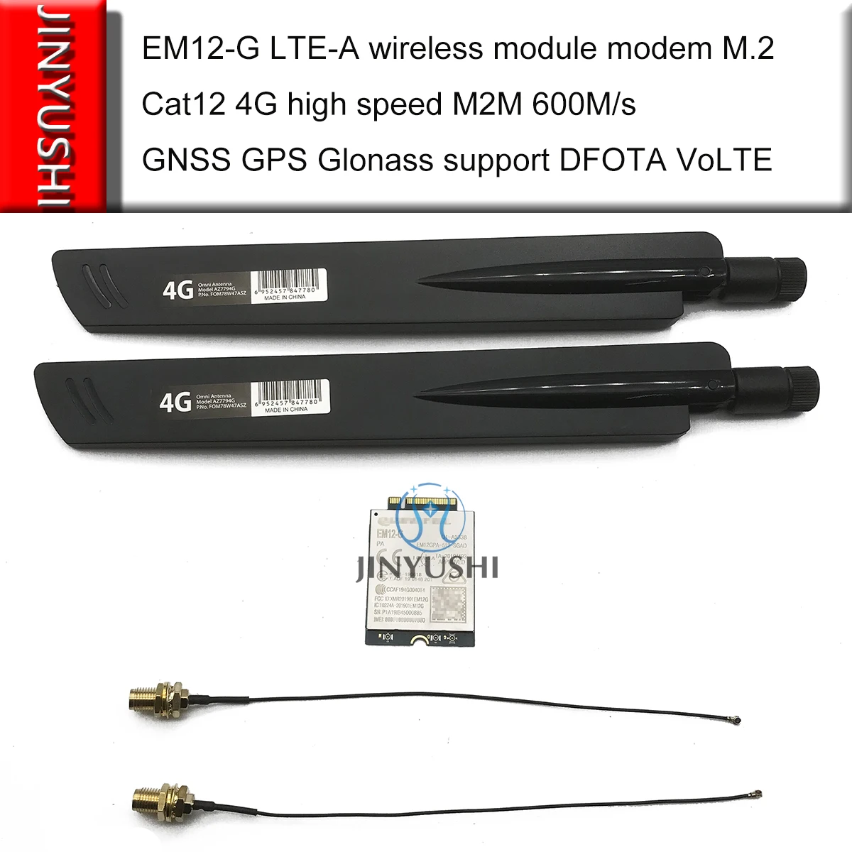 EM12-G LTE-A беспроводной модуль модем с антеннами M.2 Cat12 4G высокая скорость M2M 600 м/с GNSS GPS Glonass поддержка DFOTA VoLTE
EM12-G LTE-A беспроводной модуль модем с антеннами M.2 Cat12 4G высокая скорость M2M 600 м/с GNSS GPS Glonass поддержка DFOTA VoLTE