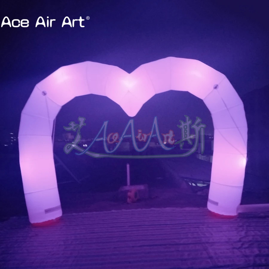 Beautiful Inflatable Heart Shaped Arch With Lights For Valentine's Day/Advertising/Party Decoration Made By Ace Air Art
Beautiful Inflatable Heart Shaped Arch With Lights For Valentine's Day/Advertising/Party Decoration Made By Ace Air Art