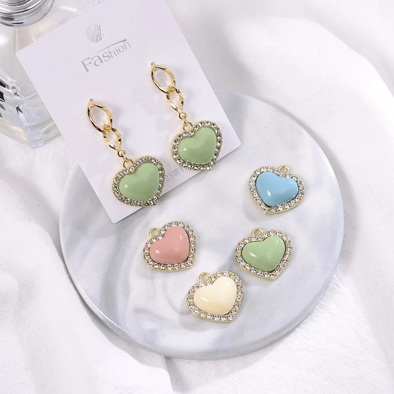 40pcs Enamel cute heart Charm lovely candyPendant For Women Necklace Making Fit Bracelet DIY Jewelry Accessory
40pcs Enamel cute heart Charm lovely candyPendant For Women Necklace Making Fit Bracelet DIY Jewelry Accessory