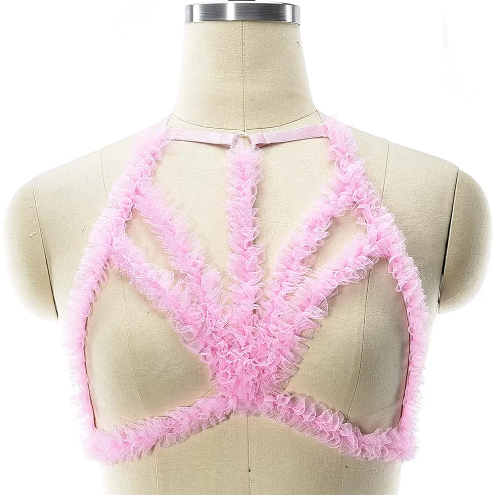 JLX.HARNESS Pink Sexy Lingerie Bondage Body Harness Bra Hollow Women Open Chest Body Cage Adjustable Wedding Suspender Belt
JLX.HARNESS Pink Sexy Lingerie Bondage Body Harness Bra Hollow Women Open Chest Body Cage Adjustable Wedding Suspender Belt