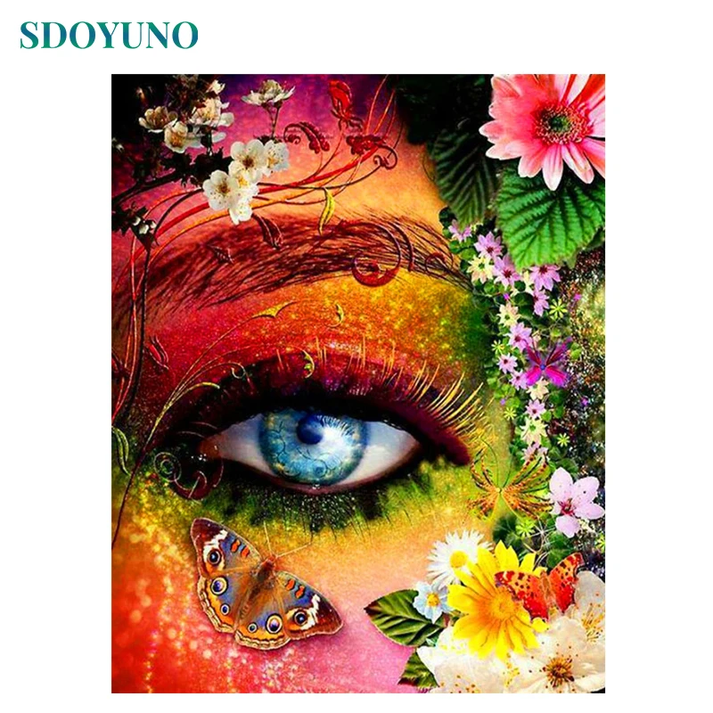 SDOYUNO 60x75cm DIY Oil Painting By Numbers Flower and eyes Frameless Paint By Numbers Figure Coloring by numbers On Cavans
SDOYUNO 60x75cm DIY Oil Painting By Numbers Flower and eyes Frameless Paint By Numbers Figure Coloring by numbers On Cavans