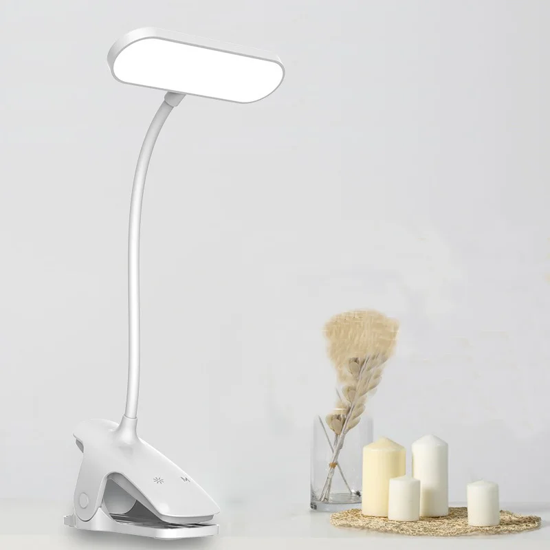 LED Clip Desk Lamp USB Rechargeable Modern Table Lamp Touch Study Light Eye Protection Adjustable Reading Desk Lamp
LED Clip Desk Lamp USB Rechargeable Modern Table Lamp Touch Study Light Eye Protection Adjustable Reading Desk Lamp