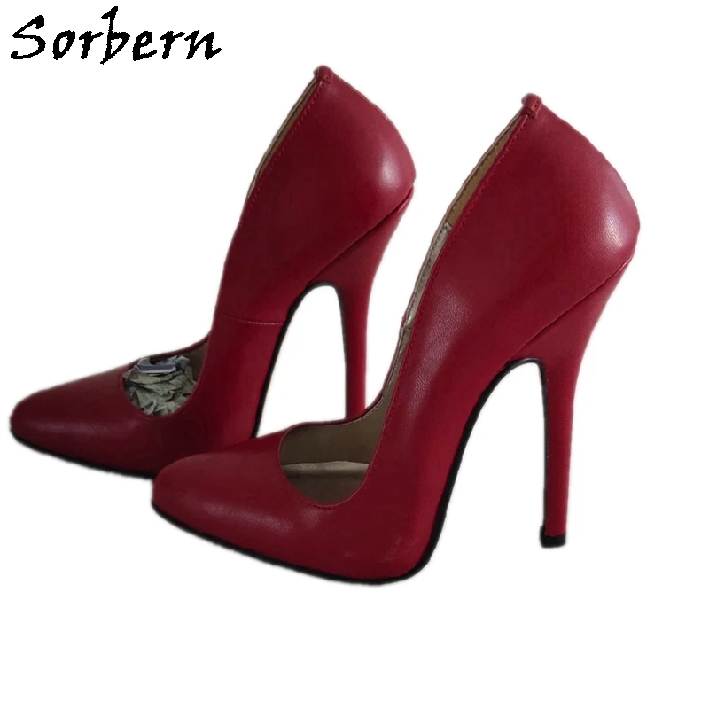 Sorbern 14Cm Red Women Pump Shoes Slip On Real Leather Stilettos Pointy Toes Crossdresser Erotic Unisex Shoes Custom Colors
Sorbern 14Cm Red Women Pump Shoes Slip On Real Leather Stilettos Pointy Toes Crossdresser Erotic Unisex Shoes Custom Colors