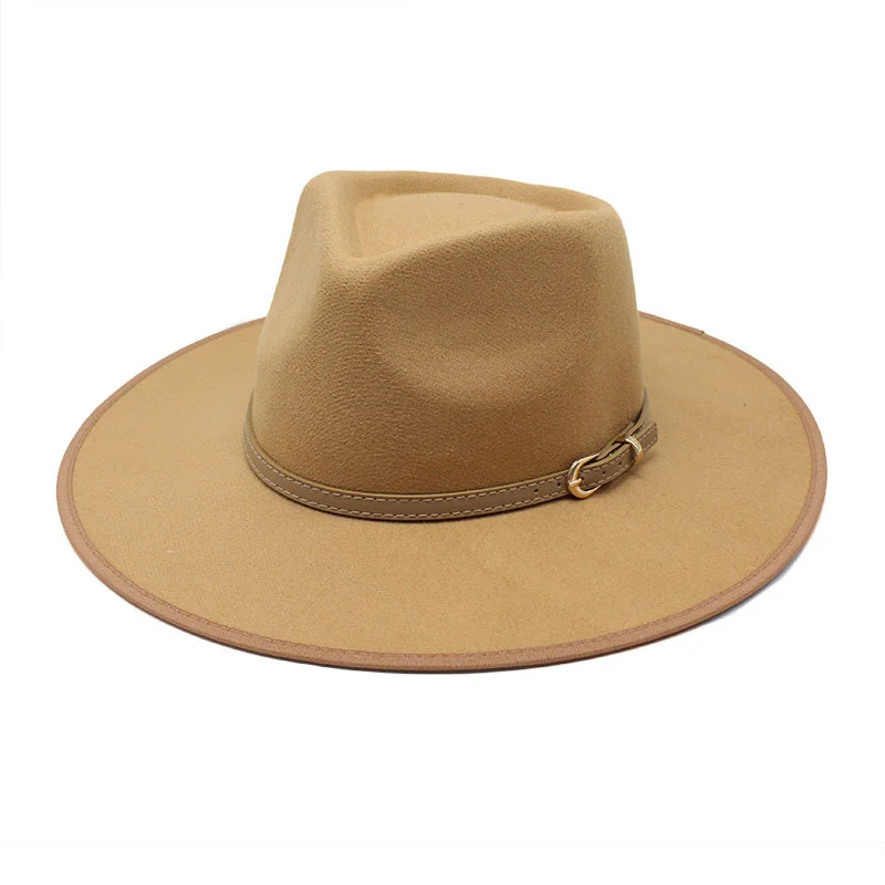 2021 Simple British Style winter wool solid Classic fedoras cap men women panama jazz hat Wide Brim Big Wedding caps
2021 Simple British Style winter wool solid Classic fedoras cap men women panama jazz hat Wide Brim Big Wedding caps
