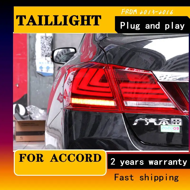 Car Styling for Taillight For Honda 9th Accord 2013-2016 Rear Lamp DRL + Brake Light + Reverse Light + Dynamic Turn Signal
Car Styling for Taillight For Honda 9th Accord 2013-2016 Rear Lamp DRL + Brake Light + Reverse Light + Dynamic Turn Signal