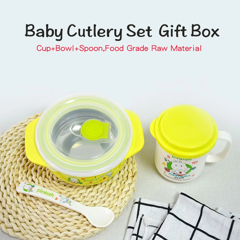 PINKAH Children Tableware 3 Pcs Set Suit 304 Stainless Steel Children's Cup Bowl Spoon Set Heat Preservation Bowl Feed Tableware
PINKAH Children Tableware 3 Pcs Set Suit 304 Stainless Steel Children's Cup Bowl Spoon Set Heat Preservation Bowl Feed Tableware