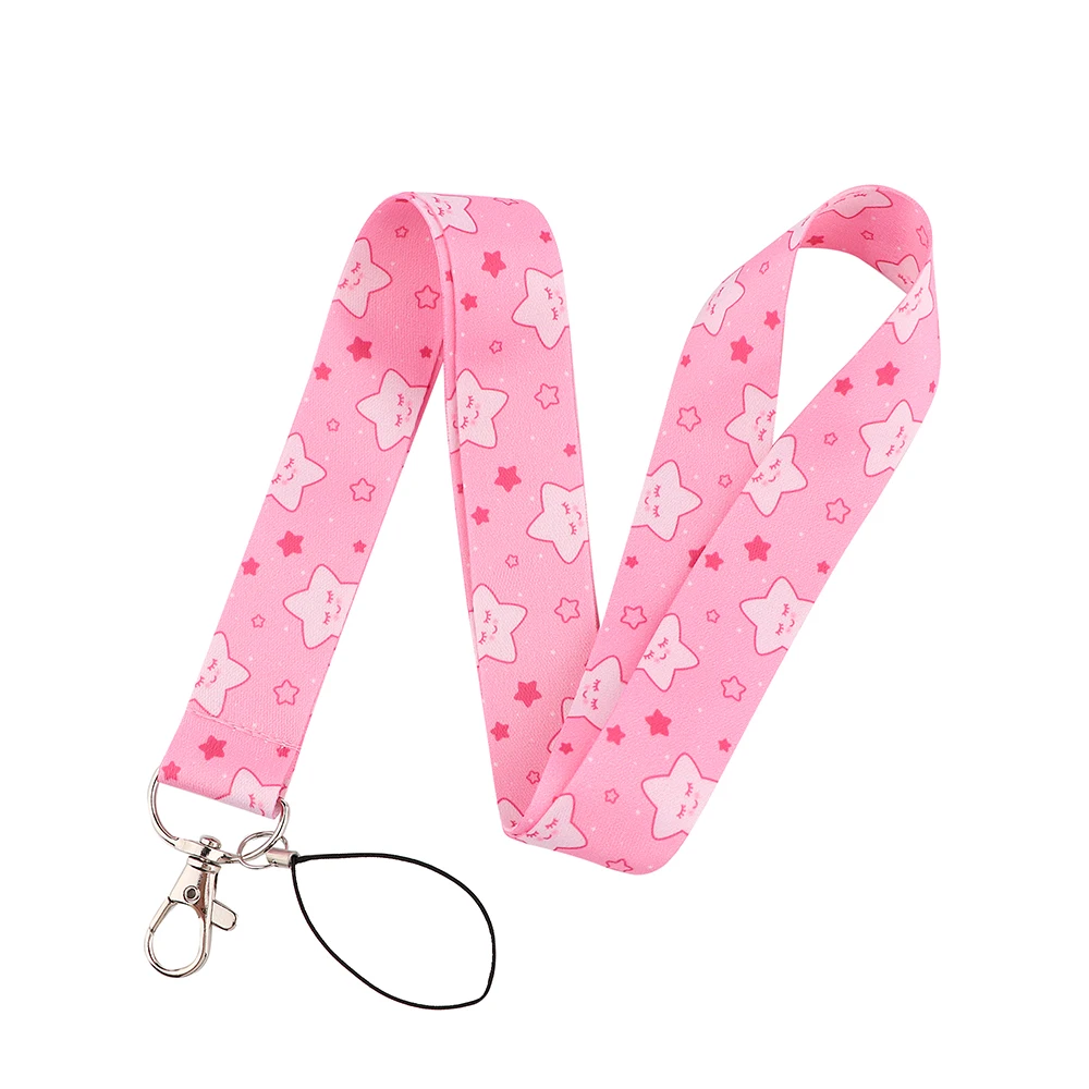 YL957 Wholesale Pink Stars Neck Strap Lanyard for keys Card Gym Mobile Phone Straps Badge Holder Hang Accessories Gifts
YL957 Wholesale Pink Stars Neck Strap Lanyard for keys Card Gym Mobile Phone Straps Badge Holder Hang Accessories Gifts