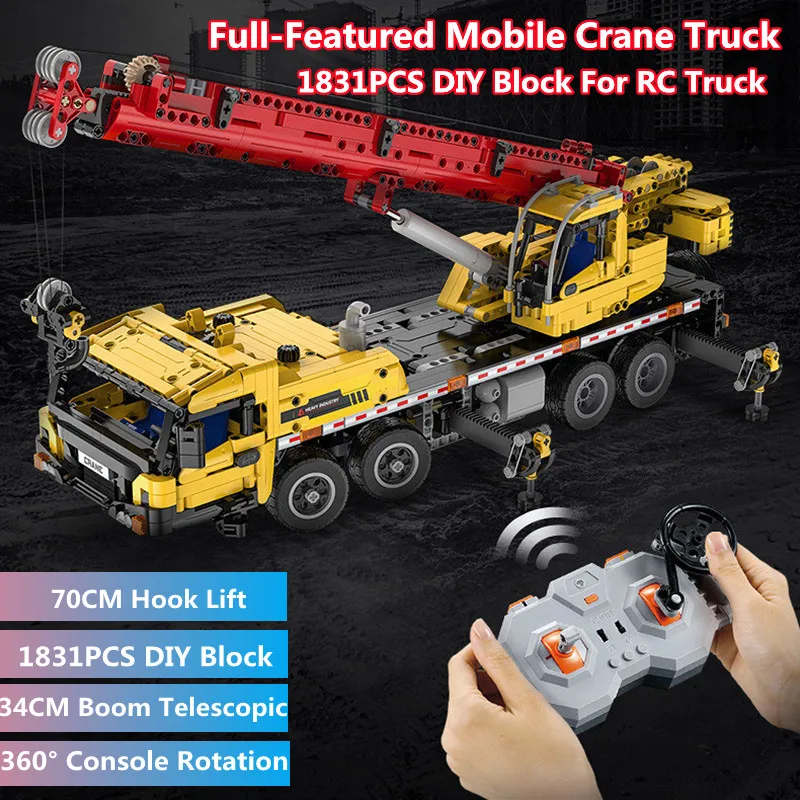 Simulation Interior Radio Controlled Car 360°Rotation 1831PCS DIY Creative Assembling Building Blocks Children RC Truck Toy Gift
Simulation Interior Radio Controlled Car 360°Rotation 1831PCS DIY Creative Assembling Building Blocks Children RC Truck Toy Gift