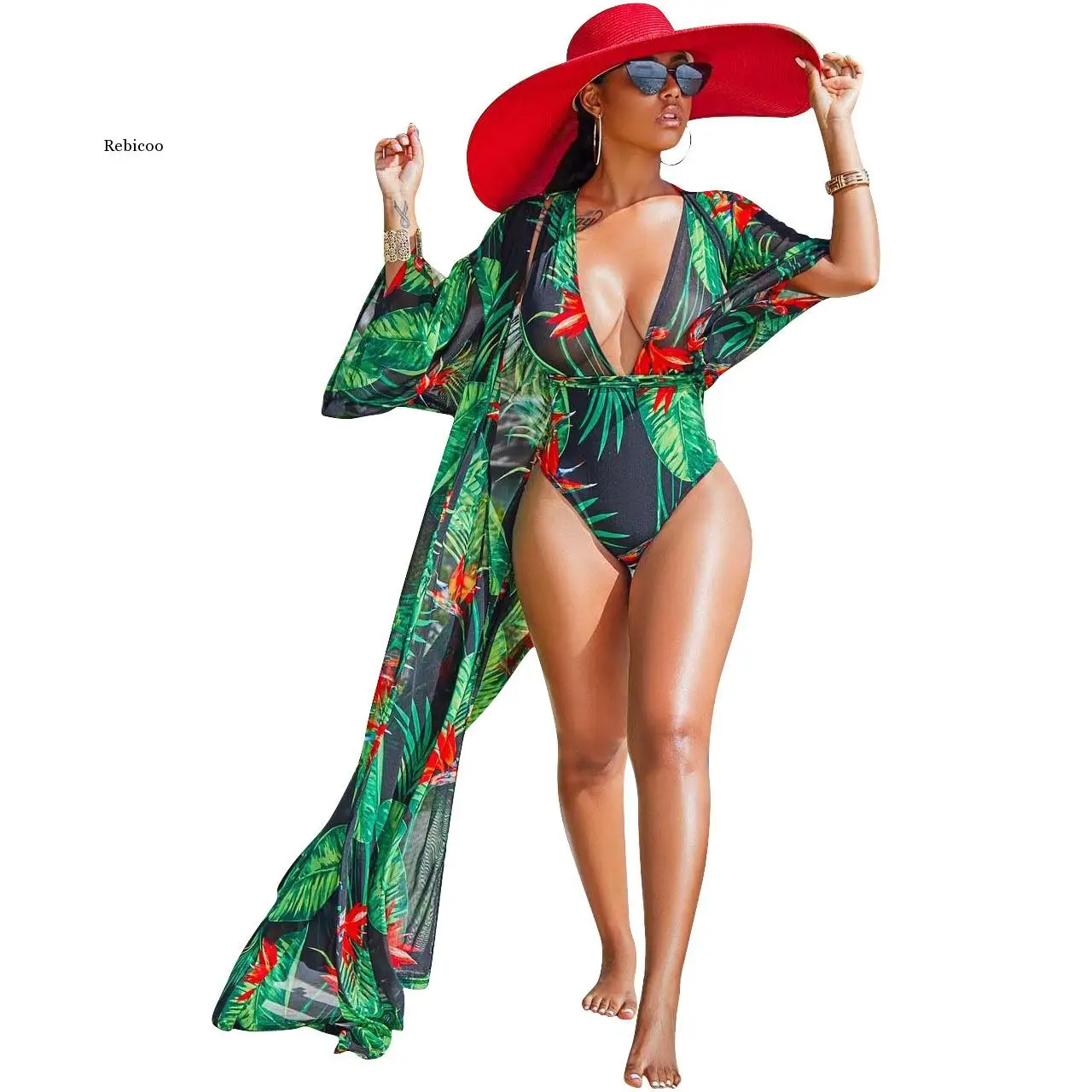 Women Sexy Leaf Floral Print One Piece Swimsuit New Female Summer Beachwear Brazilian Bathing Suit Plus Size
Women Sexy Leaf Floral Print One Piece Swimsuit New Female Summer Beachwear Brazilian Bathing Suit Plus Size