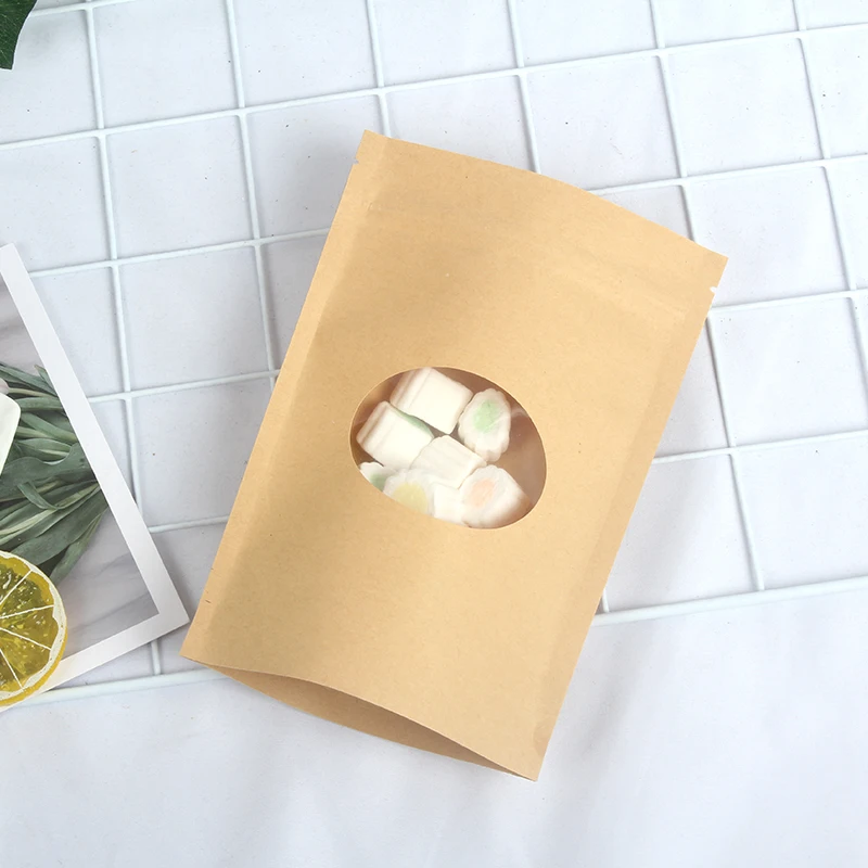 Крафт-бумага, круглая оконная сумка на молнии для упаковки орехов, чая, конфет
Крафт-бумага, круглая оконная сумка на молнии для упаковки орехов, чая, конфет