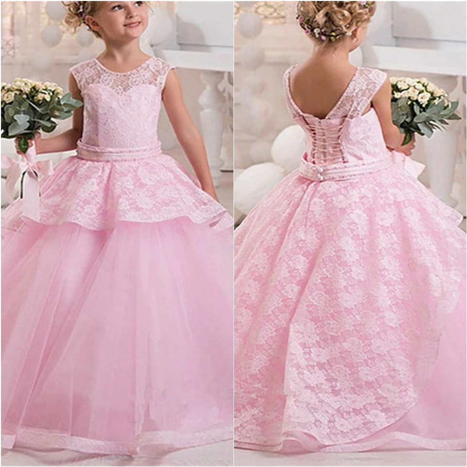New Lace Tulle O-Neck Kids Formal Wear Birthday Christmas Girls Pageant Baby Children Party Dress Flower Girls Dresses Custom
New Lace Tulle O-Neck Kids Formal Wear Birthday Christmas Girls Pageant Baby Children Party Dress Flower Girls Dresses Custom