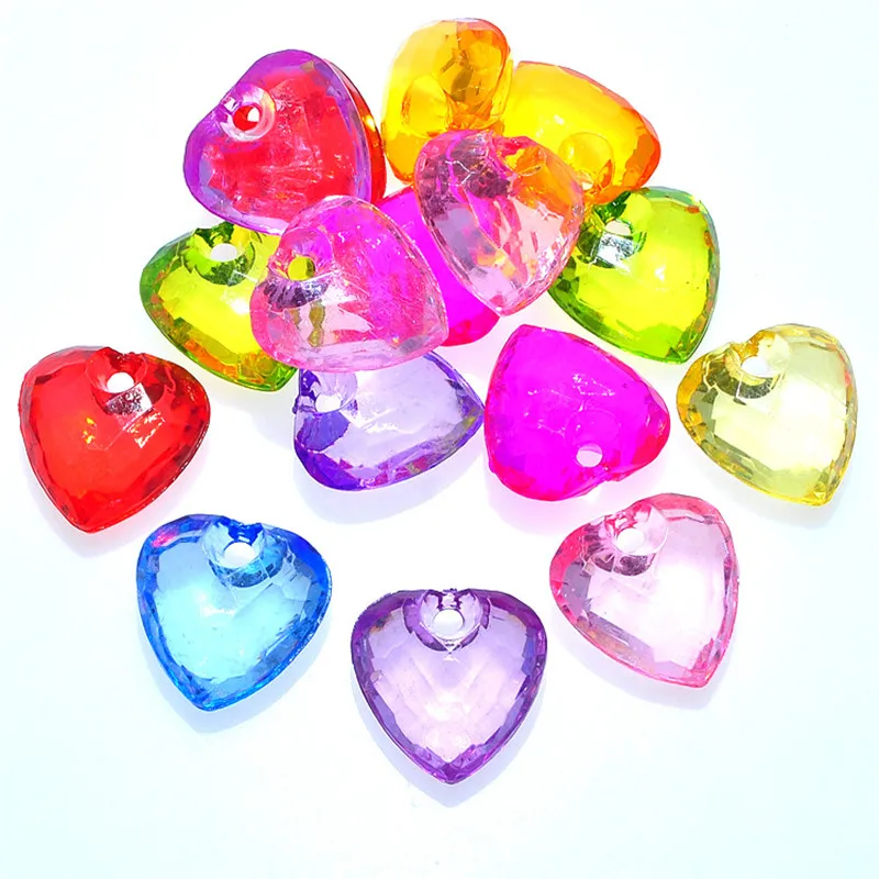 New Arrival Colorful Acrylic Heart Necklace Pendants DIY Jewelry Findings 22*11*22MM Plastic Ornament Accessories Crystal Charm
New Arrival Colorful Acrylic Heart Necklace Pendants DIY Jewelry Findings 22*11*22MM Plastic Ornament Accessories Crystal Charm