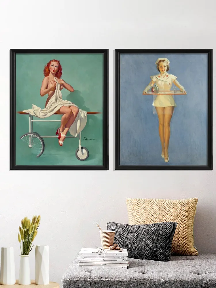 Elvgren Doctor in That Around Daisies, Central Orders Illustration, Doll Poster, Room, Home Decor, Art Silk Gift Prints
Elvgren Doctor in That Around Daisies, Central Orders Illustration, Doll Poster, Room, Home Decor, Art Silk Gift Prints