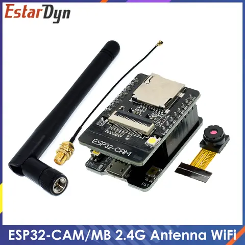 ESP32-CAM ESP32-CAM-MB MICRO USB ESP32 Serial a WiFi ESP32 CAM Placa de desarrollo CH340 5V Bluetooth OV3660/OV2640 Cámara